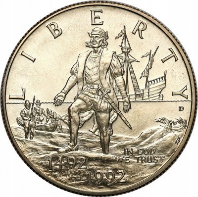 USA 1/2 dolara 1992 Kolumb