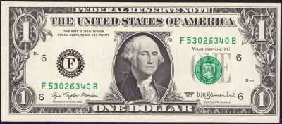 USA. 1 dolar 1977, seria F