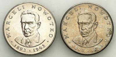 PRL. 20 złotych 1983 Nowotko, zestaw 2 monet