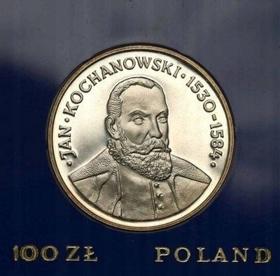 PRL 100 złotych 1980 Kochanowski