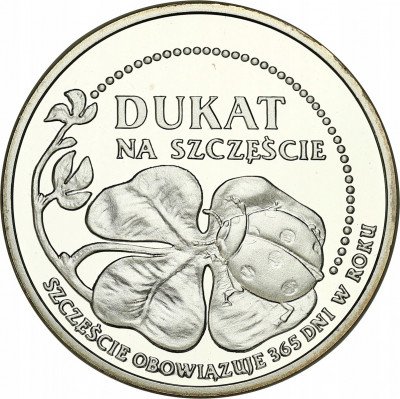 Polska. Medal Dukat na szczęście SREBRO