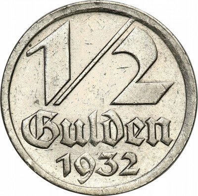 Wolne Miasto Gdańsk/Danzig. 1/2 Guldena 1932