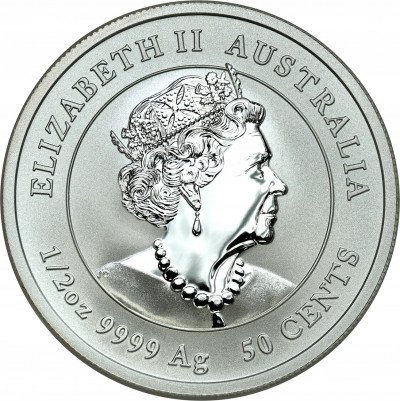 Australia. 50 centów. Rok Myszy. 2020 Srebro