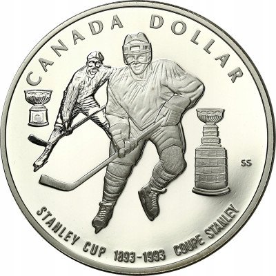 Kanada 1 dolar 1993 Puchar Stanleya - SREBRO