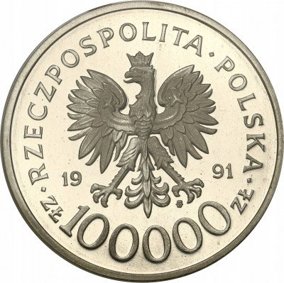 Polska III RP 100 000 zł 1991 Narvik