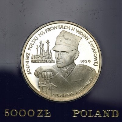PRL 5000 złotych 1989 Westerplatte