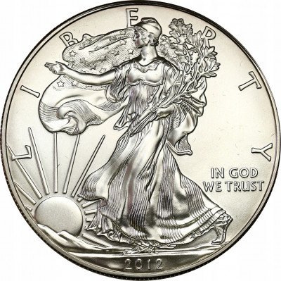 USA 1 dolar 2012 - SREBRO uncja - Srebrny Orzeł