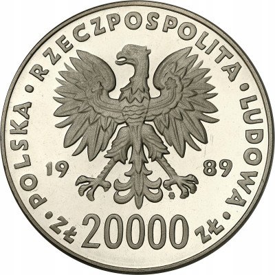 PRL 20 000 złotych 1989 FIFA Włochy 1990