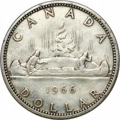 Kanada 1 dolar 1966, srebro