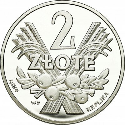 Polska. Replika 2 złote 1959 SREBRO
