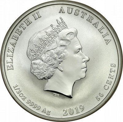 Australia. 50 centów. Rok Świni. 2019 Srebro