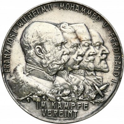 Austria Medal Zjednoczeni w bitwie I WŚ SREBRO