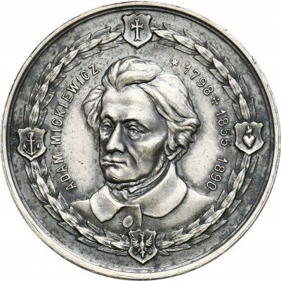 Polska Medal Adam Mickiewicz późniejsze wykonanie