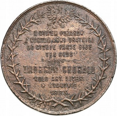 Medal 1893 Kornel Ujejski Józef Nikorowicz -chorał