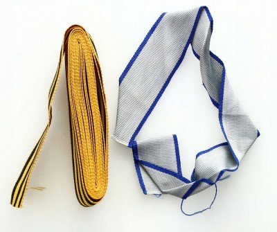 Zestaw dwóch wstążek do odznaczeń