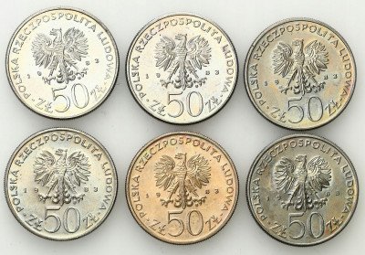 50 złotych 1983 Odsiecz Jan III Sobieski 6 sztuk