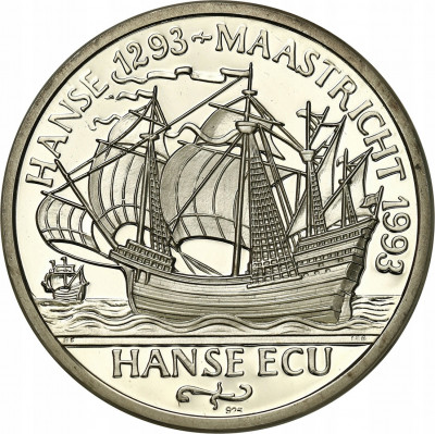 Niemcy. 5 euro - Hanse Ecu 1997 SREBRO