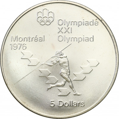 Kanada 5 dolarów 1975 Igrzyska. Montreal - SREBRO
