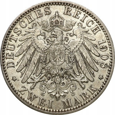 Niemcy Hamburg 2 marki 1908 J