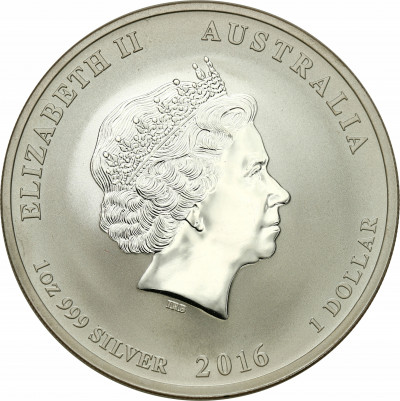 Australia 1 dolar 2016 Rok Małpy - SREBRO UNCJA
