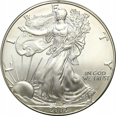 USA 1 dolar 2002 amerykański orzeł uncja SREBRO
