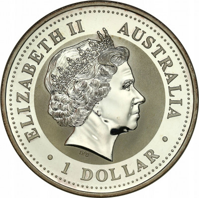 Australia 1 dolar 2001 rok węża 1 uncja SREBRO