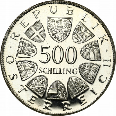 Austria. 500 szylingów. 1982. SREBRO