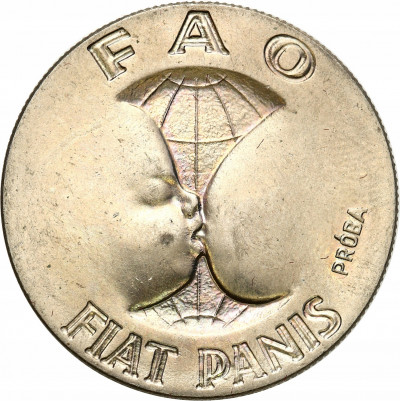 PRÓBA Miedzionikiel 10 złotych 1971 FAO fiat panis