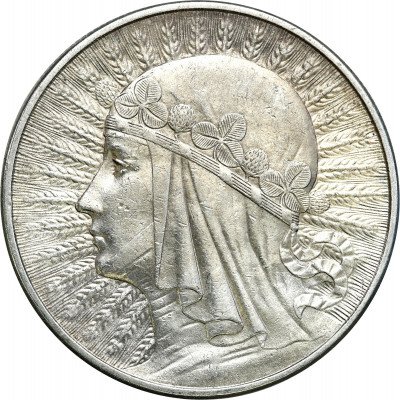 II RP 10 złotych 1932 głowa kobiety