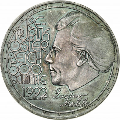 Austria. 500 szylingów. 1992. - SREBRO