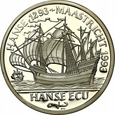 Niemcy. 5 euro - Hanse Ecu 1997 SREBRO