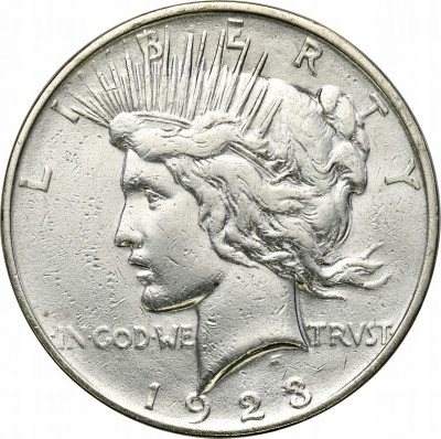 USA 1 dolar 1923 D Peace srebro