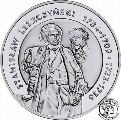 10 złotych 2003 Stanisław Leszczyński – półpostać