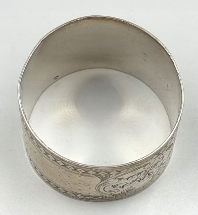 Francja XIX w. serwetnik - pierścień SREBRO .950