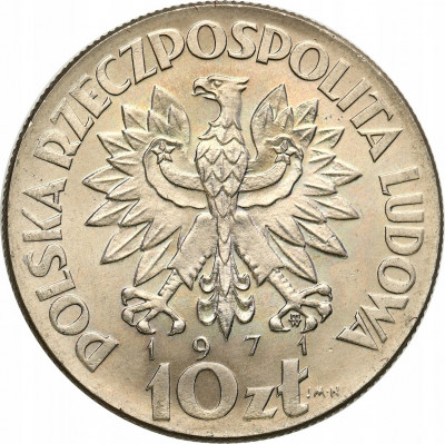 PRÓBA Miedzionikiel 10 złotych 1971 FAO fiat panis