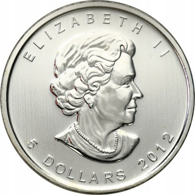Kanada 5 dolarów 2012 pantera 1 uncja SREBRO