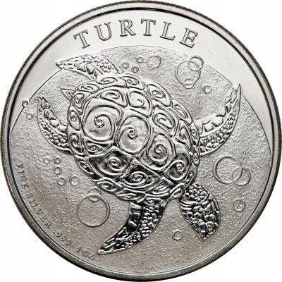 Niue. 2 dolary 2016 ŻÓŁW SREBRO 1 Uncja