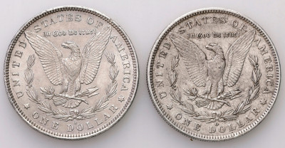 USA 2 szt x 1 Dolar 1881 + 1885 O Nowy Orlean