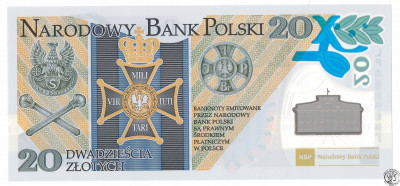 Banknot 20 złotych 2014 Piłsudski
