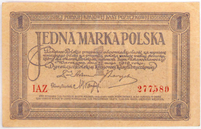 1 marka polska 1919 seria IAZ