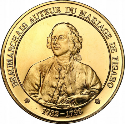 Francja medal Pierre Beaumarchais - SREBRO