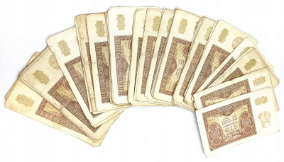 Banknoty. Zestaw 100 złotych 1940 – 97 sztuk