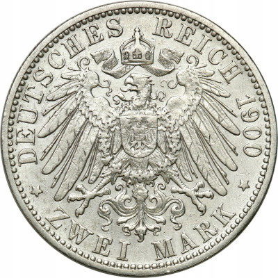 Niemcy Oldenburg 2 marki 1900 A Berlin - RZADKIE