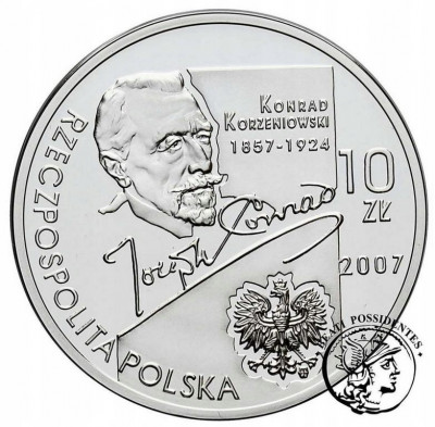 10 złotych 2007 Korzeniowski