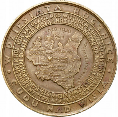 Medal 1930 Pius XI – X lat Cudu nad Wisłą