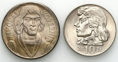 PRL. 10 złotych 1965 Kopernik i 1971 Kościuszko