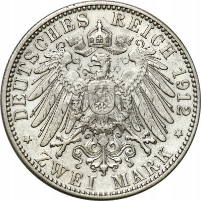 Niemcy Saksonia 2 Marki 1912 E