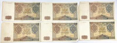 Banknoty. Zestaw 100 złotych 1941 – 24 szt