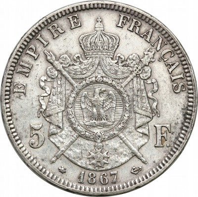 Francja 5 franków 1867 A