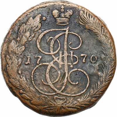 Rosja Katarzyna II 5 kopiejek 1770EM Jekaterinburg